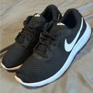 Nike Black Mesh Sneakers with White Accents